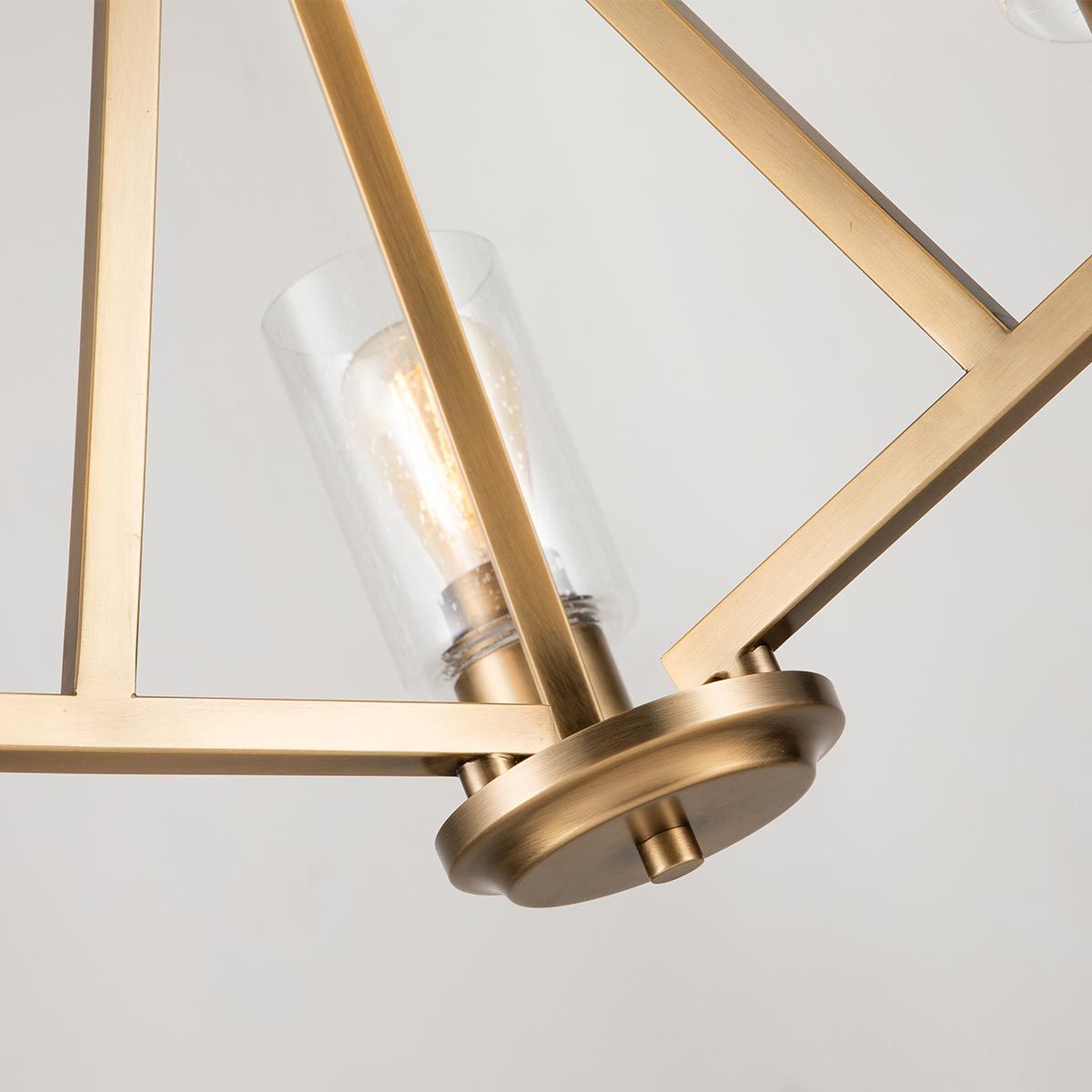 Kichler Deryn 3 Light Chandelier - Natural Brass