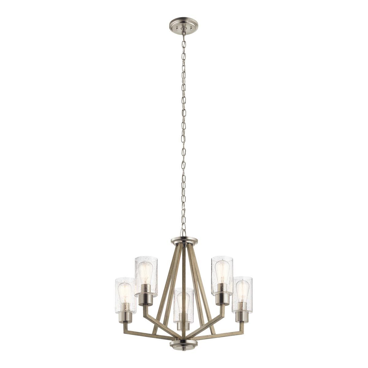 Kichler Deryn 5 Light Chandelier - Distressed Antique Grey