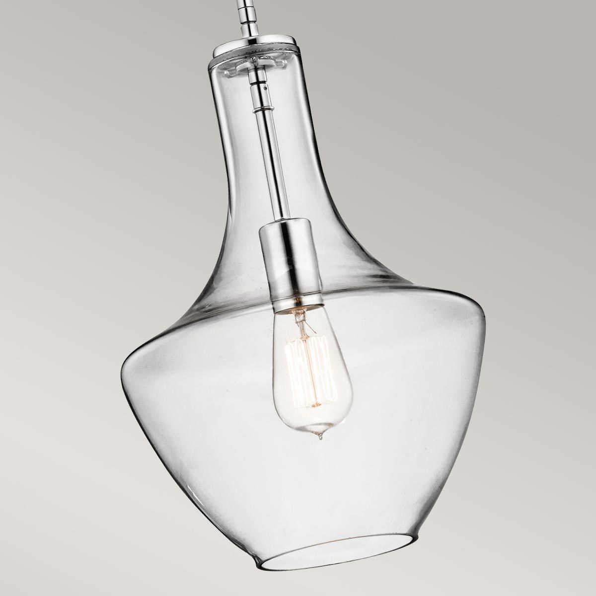 Kichler Everly Single Small Pendant - Chrome