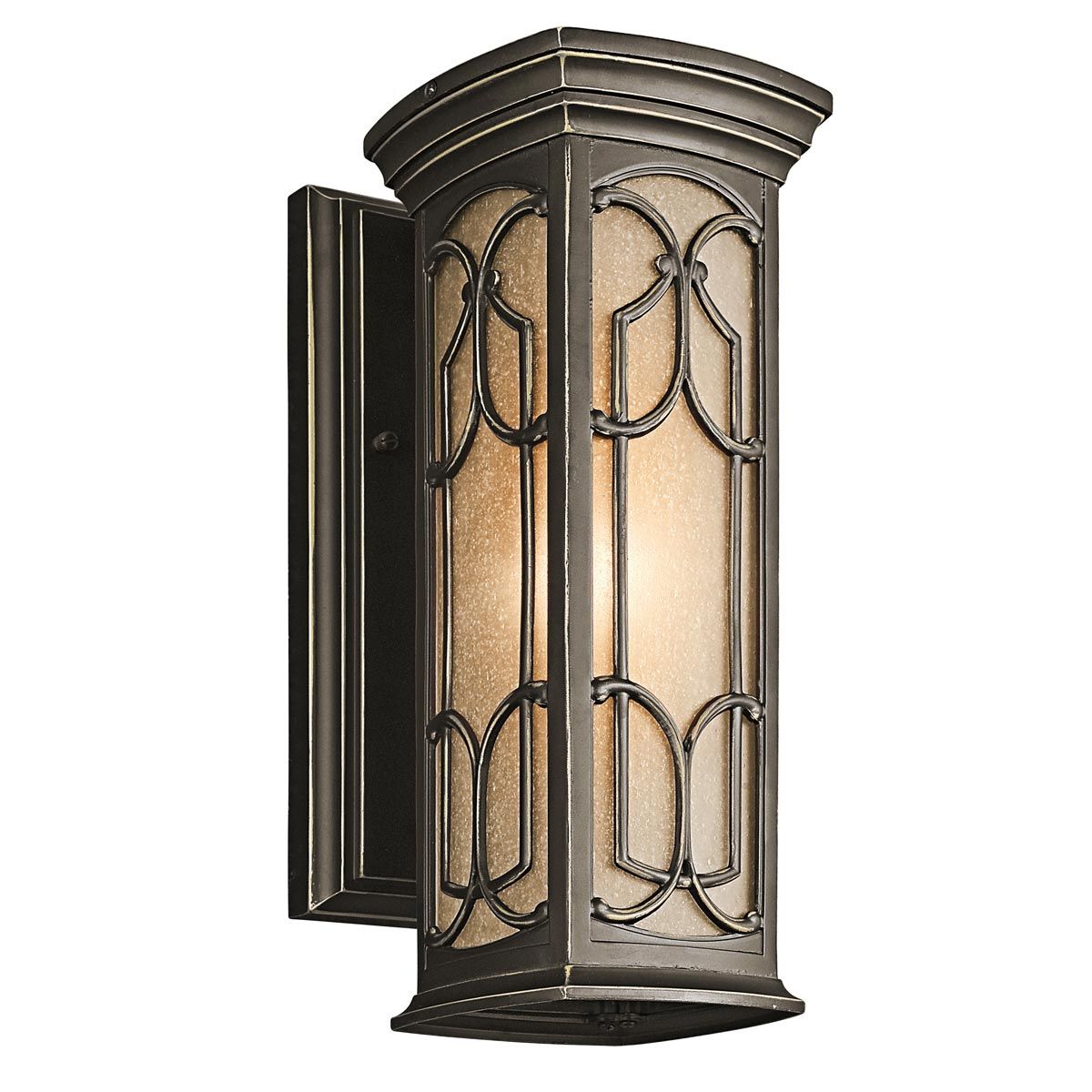 Kichler Franceasi Single Small Wall Lantern - Olde Bronze