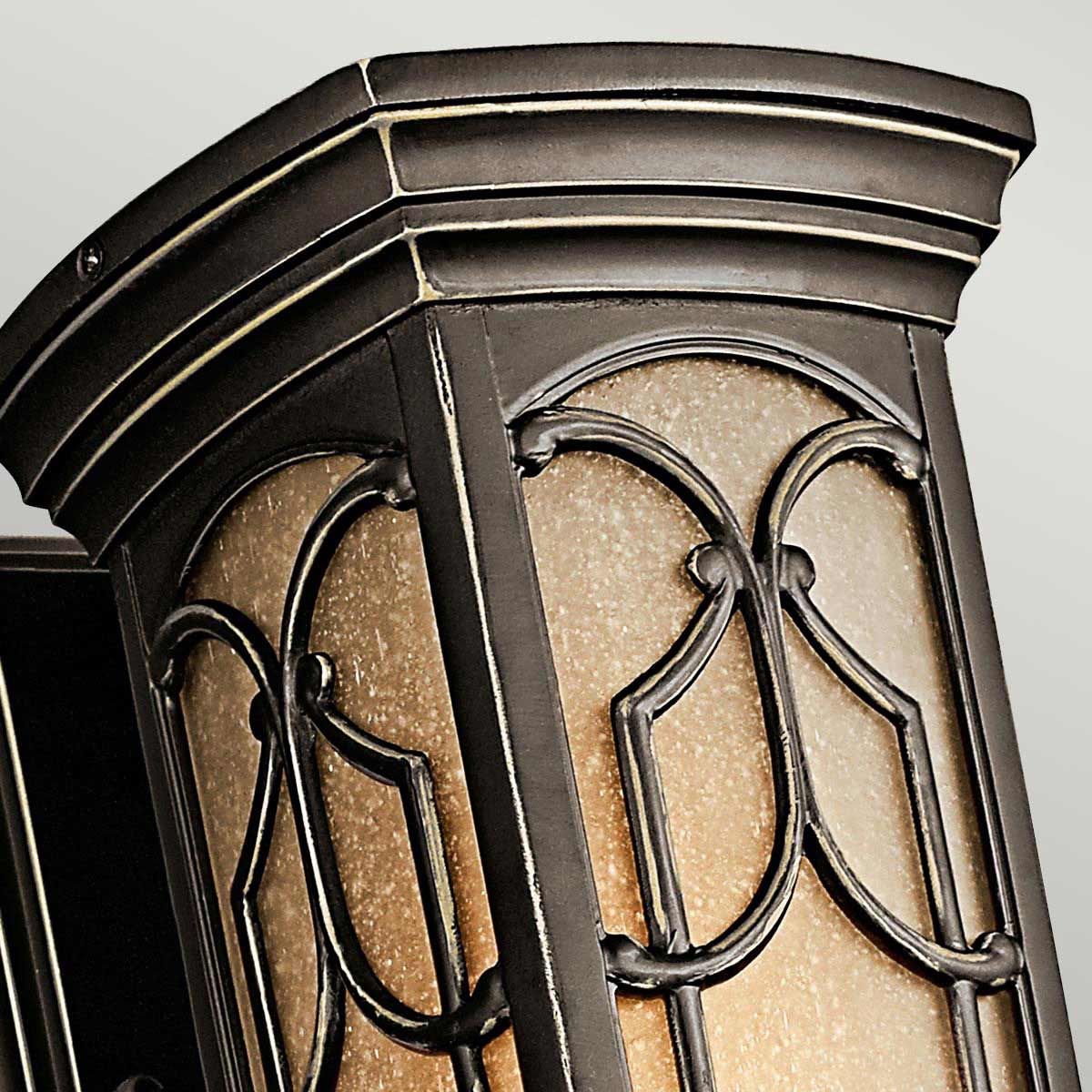 Kichler Franceasi Single Small Wall Lantern - Olde Bronze
