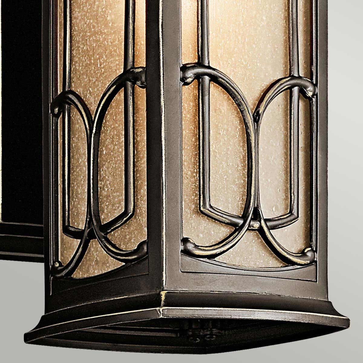 Kichler Franceasi Single Small Wall Lantern - Olde Bronze