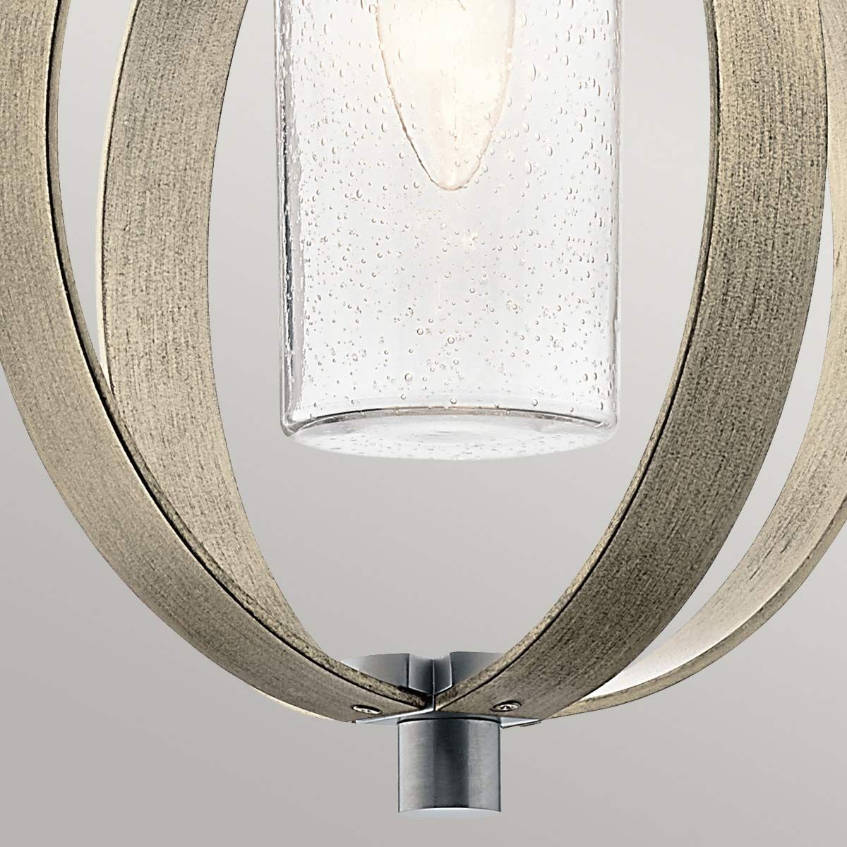 Kichler Grand Bank Single Outdoor Pendant - Distressed Antique Grey