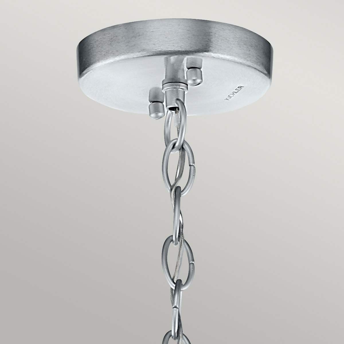 Kichler Grand Bank Single Outdoor Pendant - Distressed Antique Grey