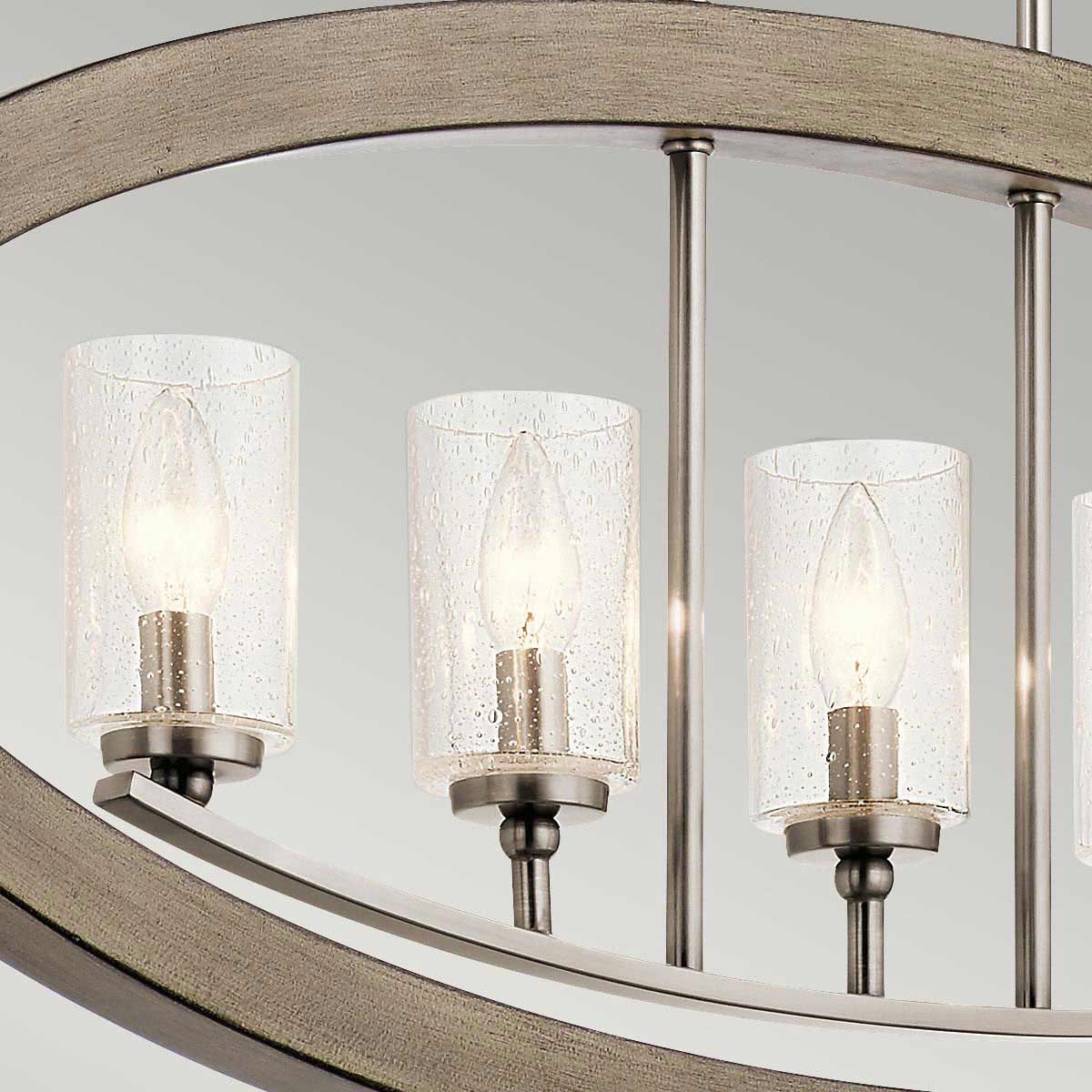 Kichler Grand Bank 5 Light Chandelier - Distressed Antique Grey