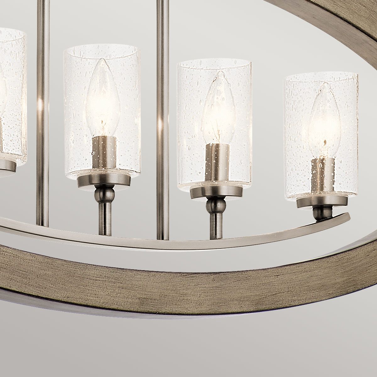Kichler Grand Bank 5 Light Chandelier - Distressed Antique Grey