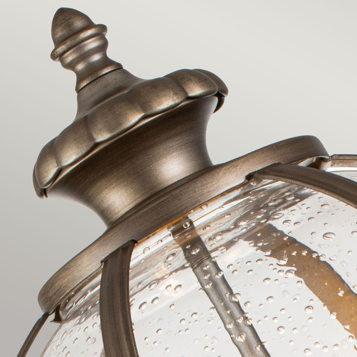 Kichler Halleron 3 Light Pedestal Lantern - Burnished Bronze