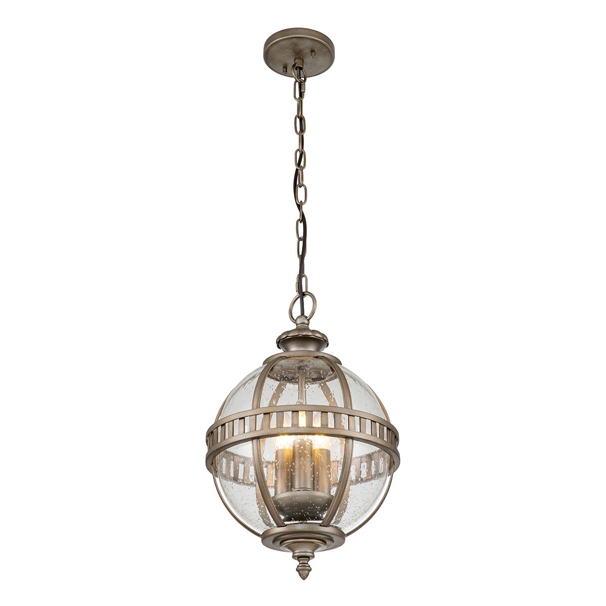 Kichler Halleron 3 Light Chain Lantern - Burnished Bronze