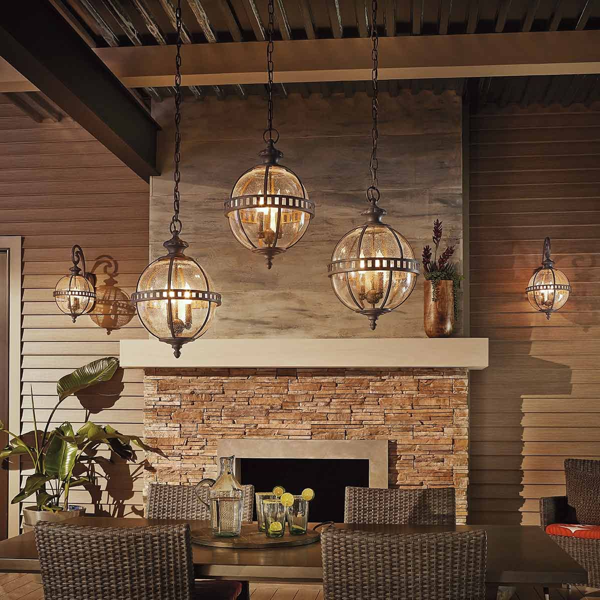 Kichler Halleron 3 Light Chain Lantern - Londonderry