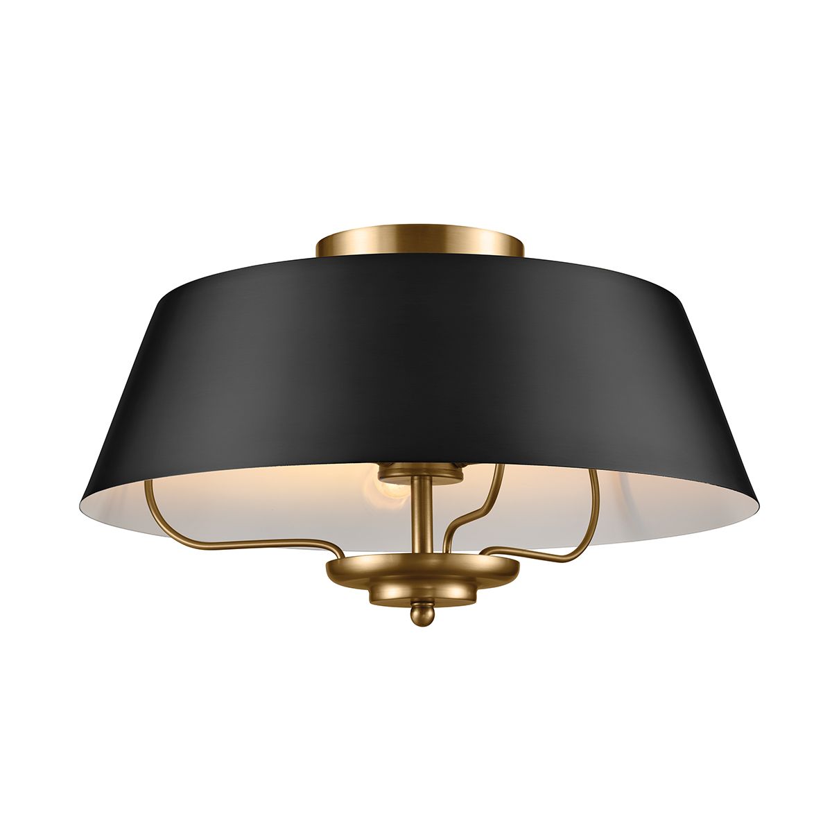 Kichler Luella 3 Light Duo-Mount Pendant - Black & Brass