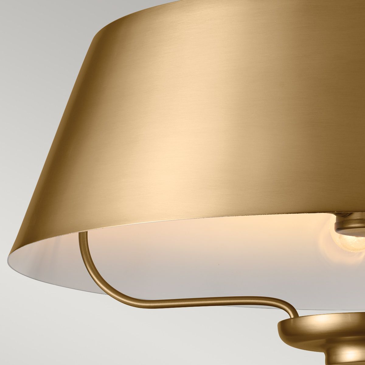 Kichler Luella 3 Light Duo-Mount Pendant - Brushed Natural Brass