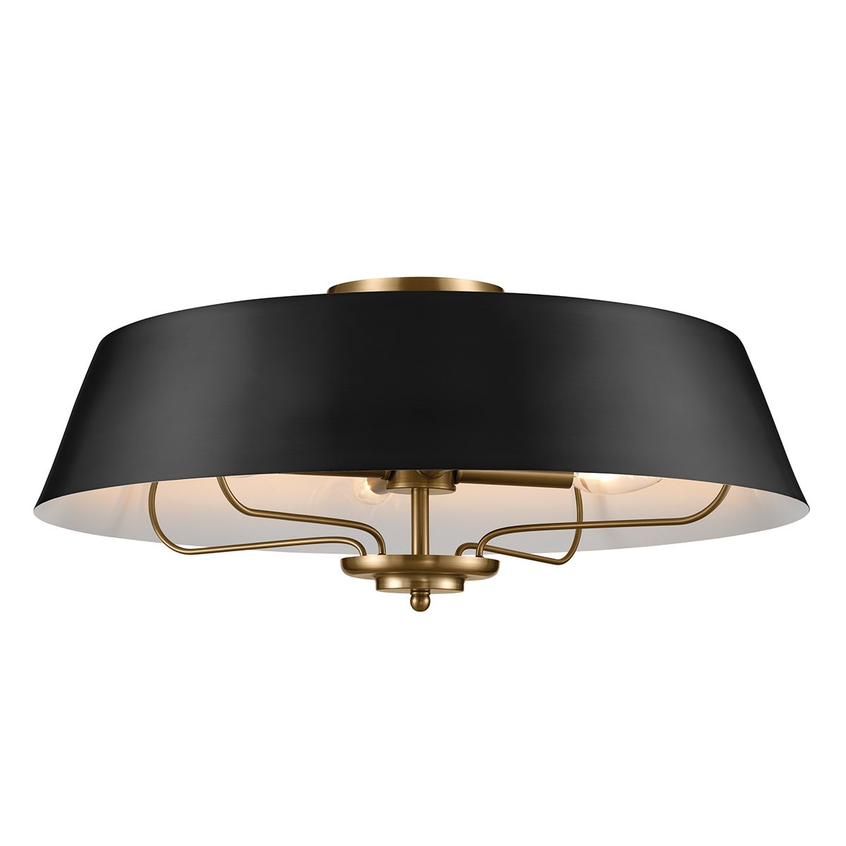 Kichler Luella 4 Light Duo-Mount Pendant - Black & Brass