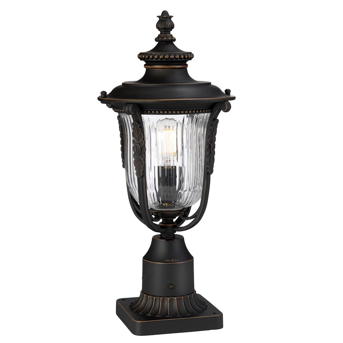 Kichler Luverne Single Pedestal Light - Oil Rubbed Bronze