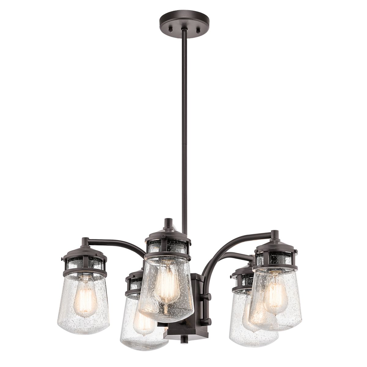 Kichler Lyndon 5 Light Outdoor Chandelier - Architectural Bronze