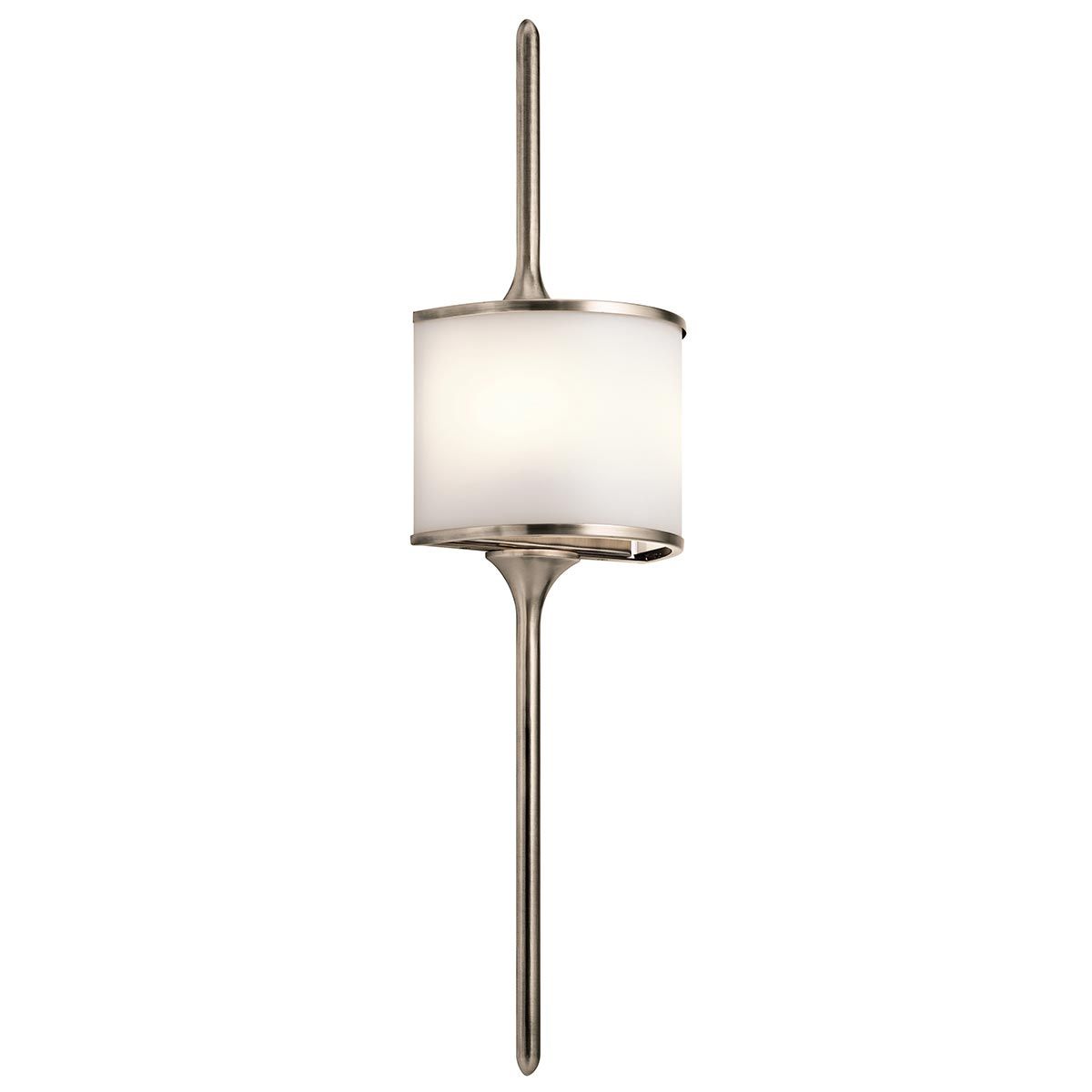Kichler Mona 2 Light Large Bathroom Wall Light - Classic Pewter