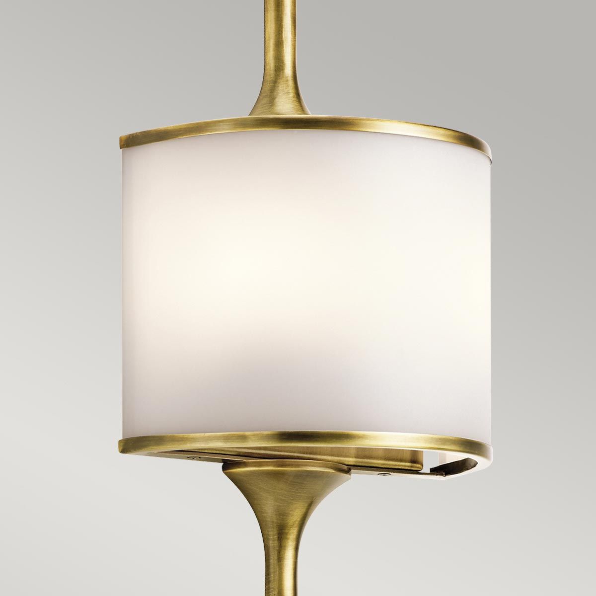 Kichler Mona 2 Light Large Bathroom Wall Light - Natural Brass