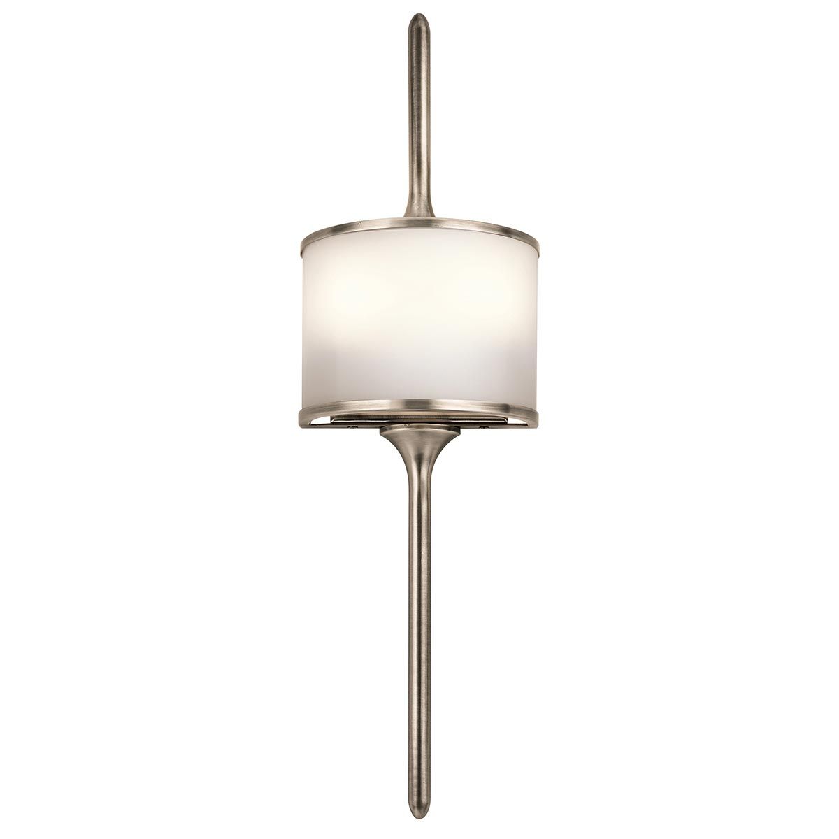Kichler Mona 2 Light Small Bathroom Wall Light - Classic Pewter