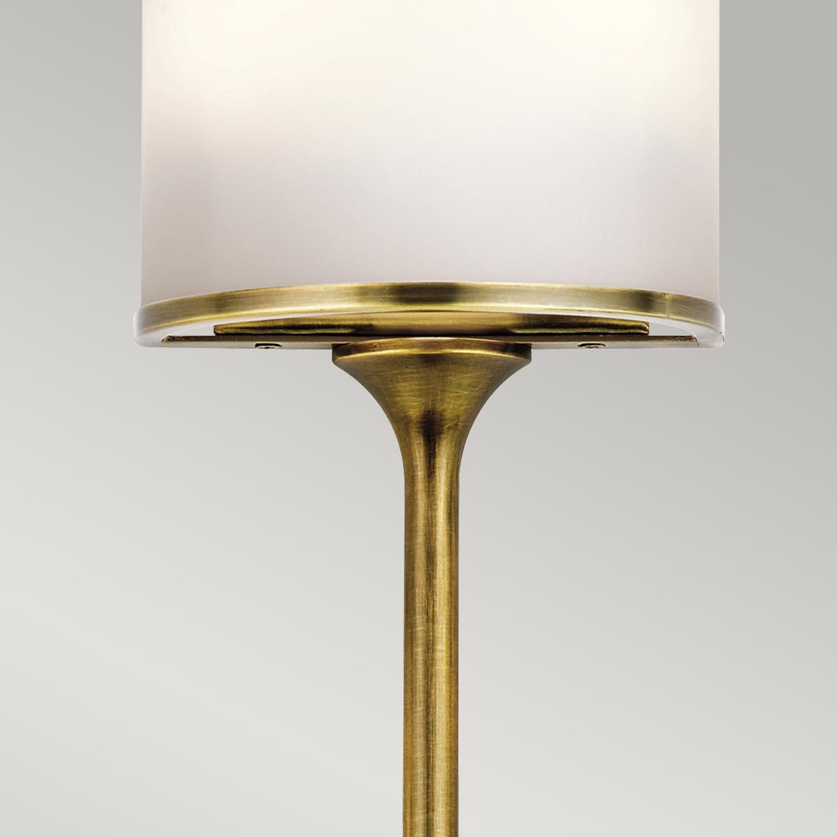 Kichler Mona 2 Light Small Bathroom Wall Light - Natural Brass
