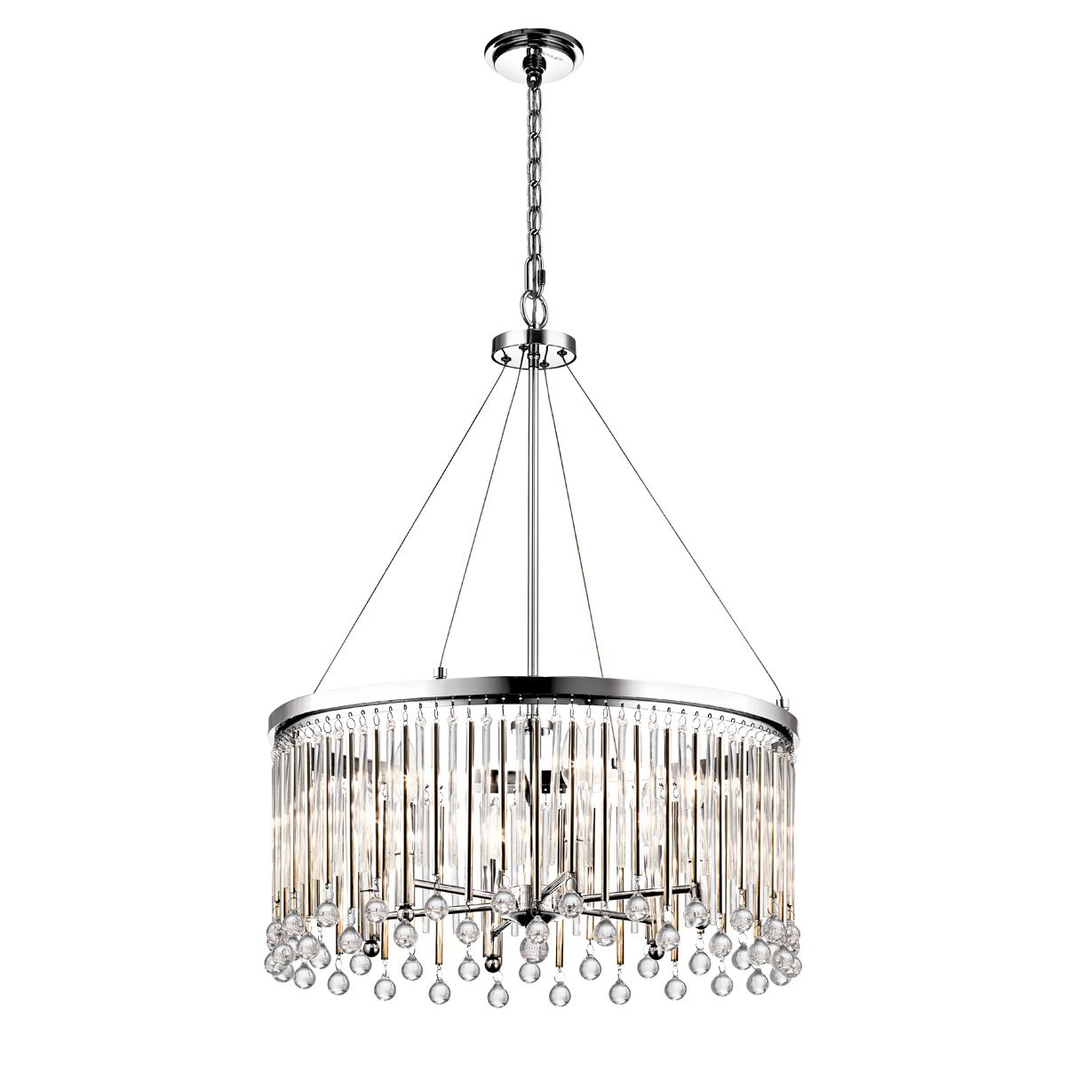 Kichler Piper 6 Light Chandelier / Pendant - Polished Chrome