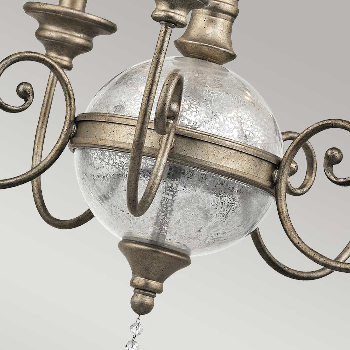 Kichler Rosalie 5 Light Chandelier - Sterling Gold