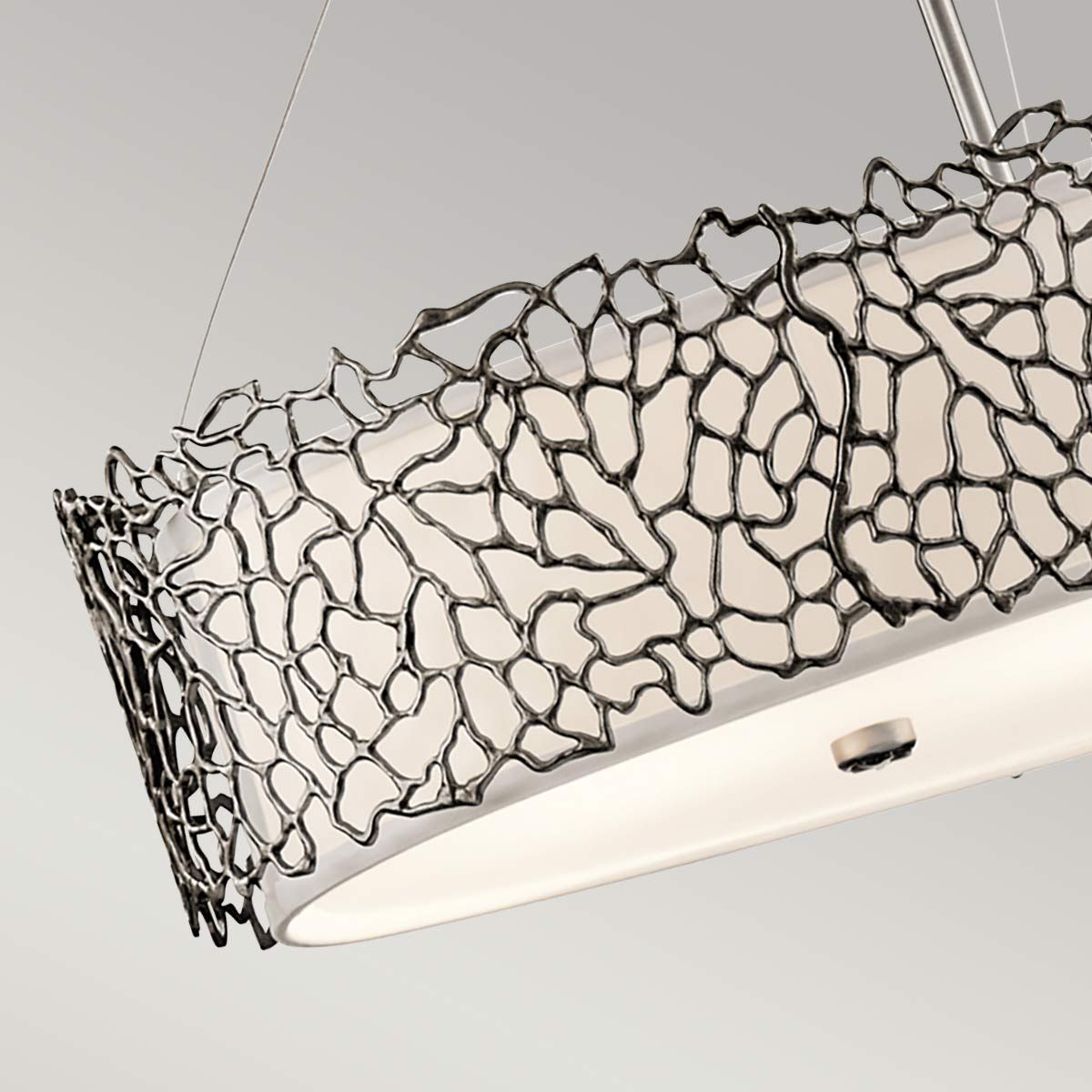 Kichler Silver Coral 4 Light Oval Island Light - Classic Pewter