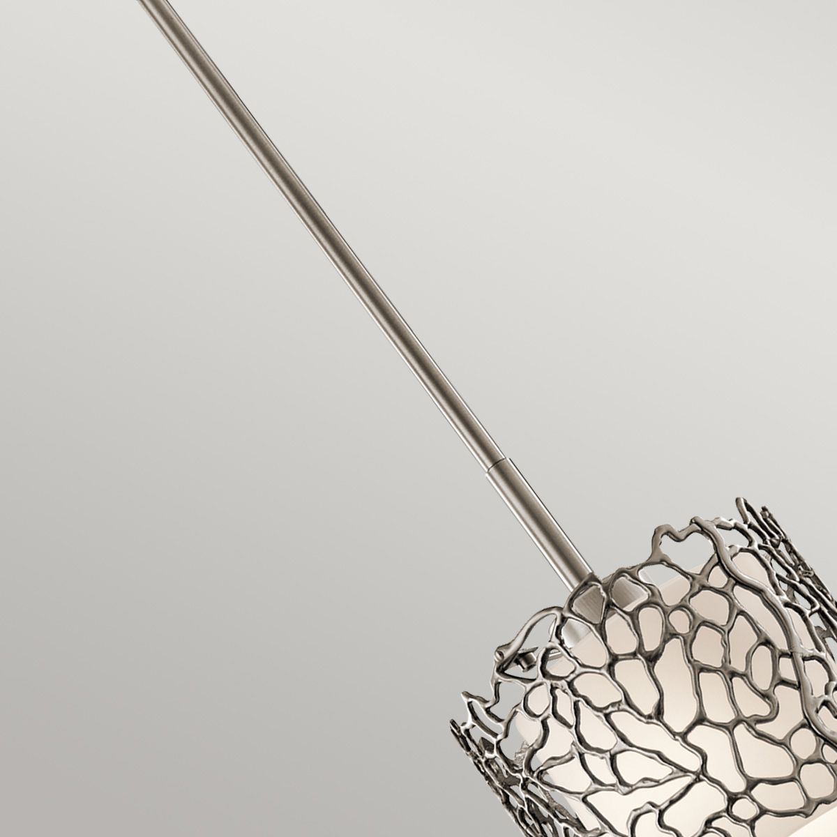 Kichler Silver Coral Single Mini Pendant - Classic Pewter