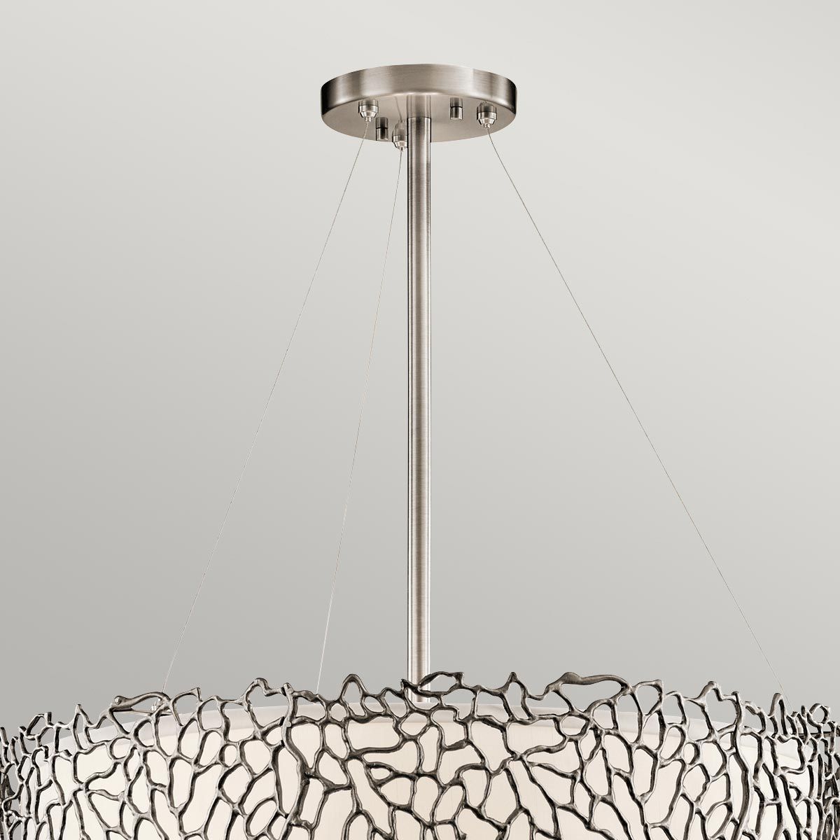 Kichler Silver Coral 4 Light Pendant - Classic Pewter