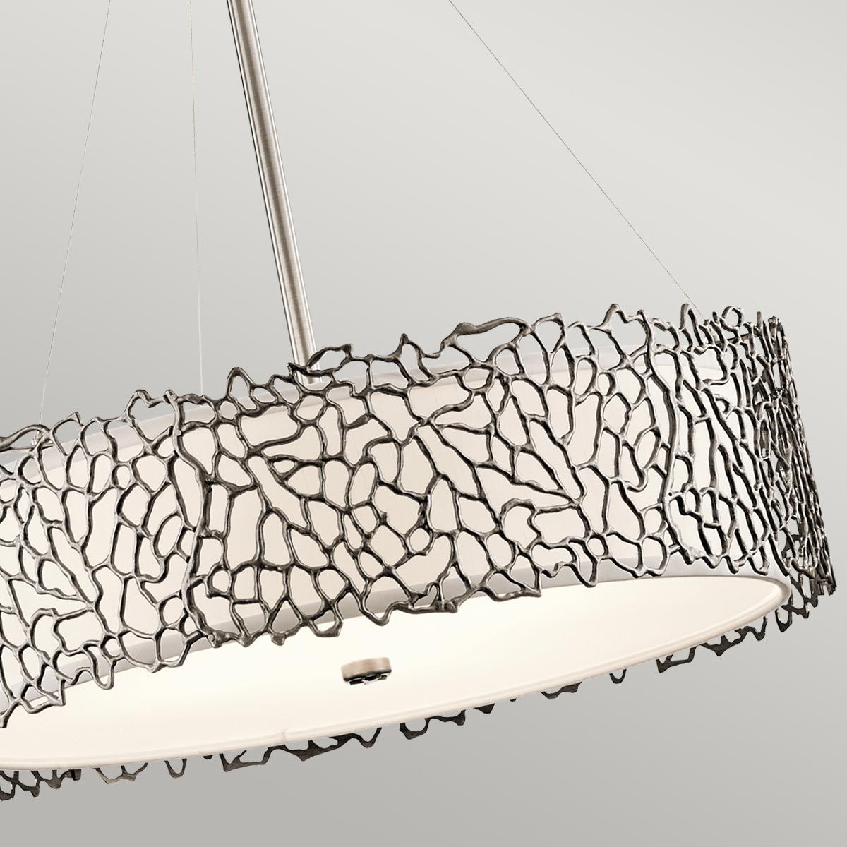 Kichler Silver Coral 4 Light Pendant - Classic Pewter