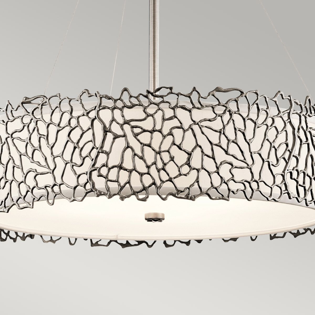 Kichler Silver Coral 4 Light Pendant - Classic Pewter