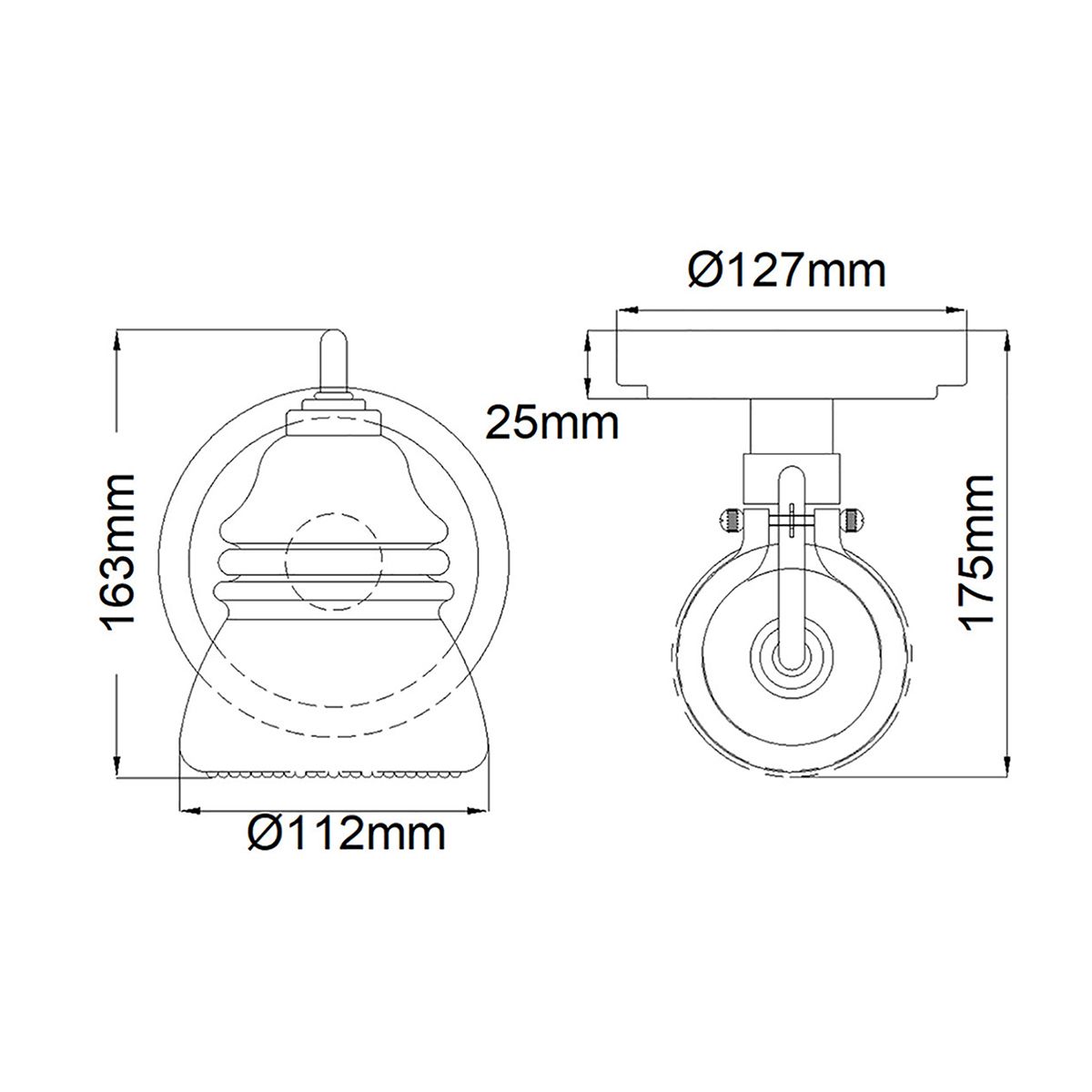 Kichler Talland Single Bathroom Wall Light - Polished Chrome