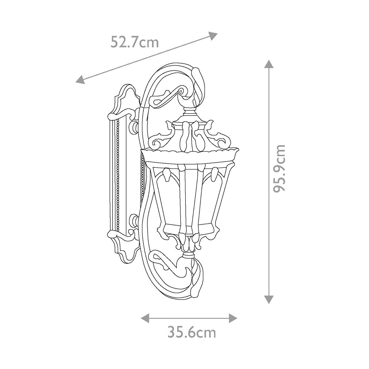 Kichler Tournai Grand 4 Light Wall Lantern - Londonderry