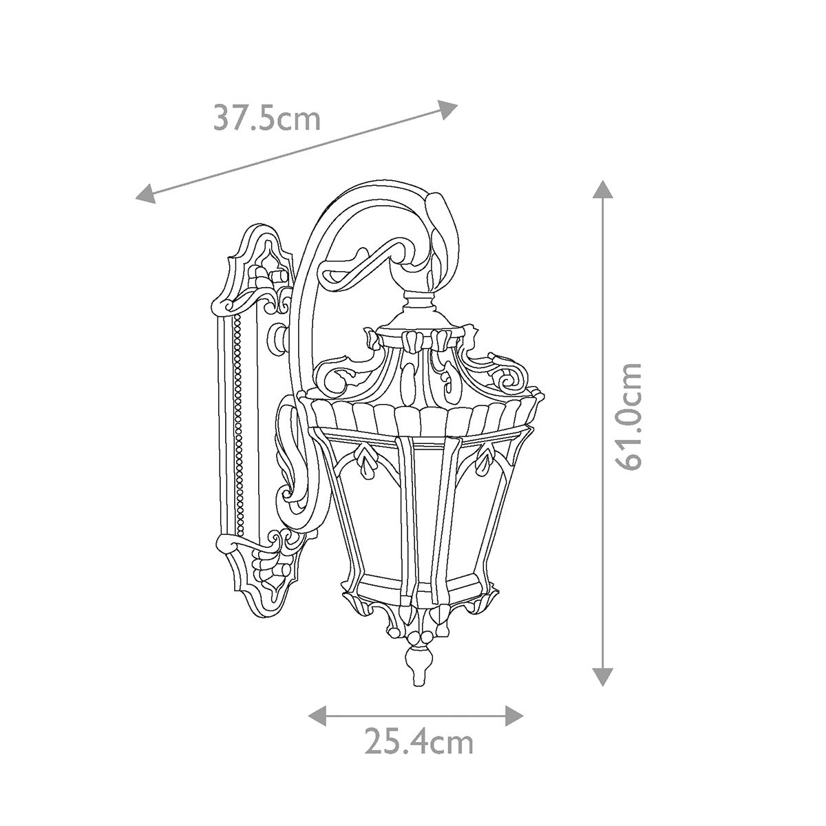 Kichler Tournai 2 Light Large Wall Lantern - Londonderry