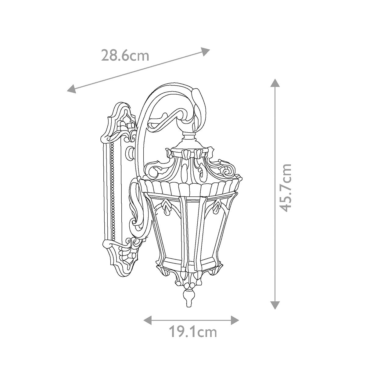Kichler Tournai Single Medium Wall Lantern - Londonderry