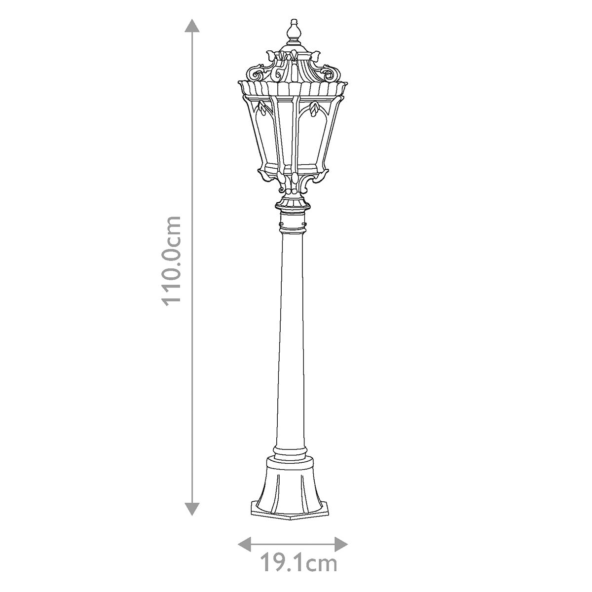 Kichler Tournai Single Medium Pillar - Londonderry