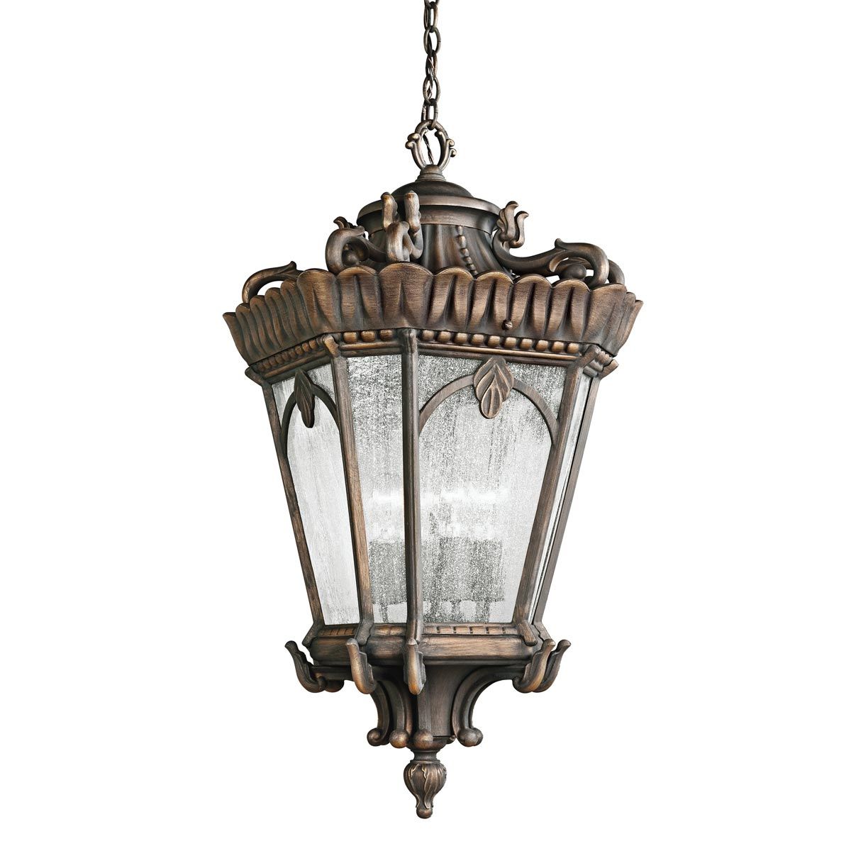 Kichler Tournai Single Medium Chain Lantern - Londonderry