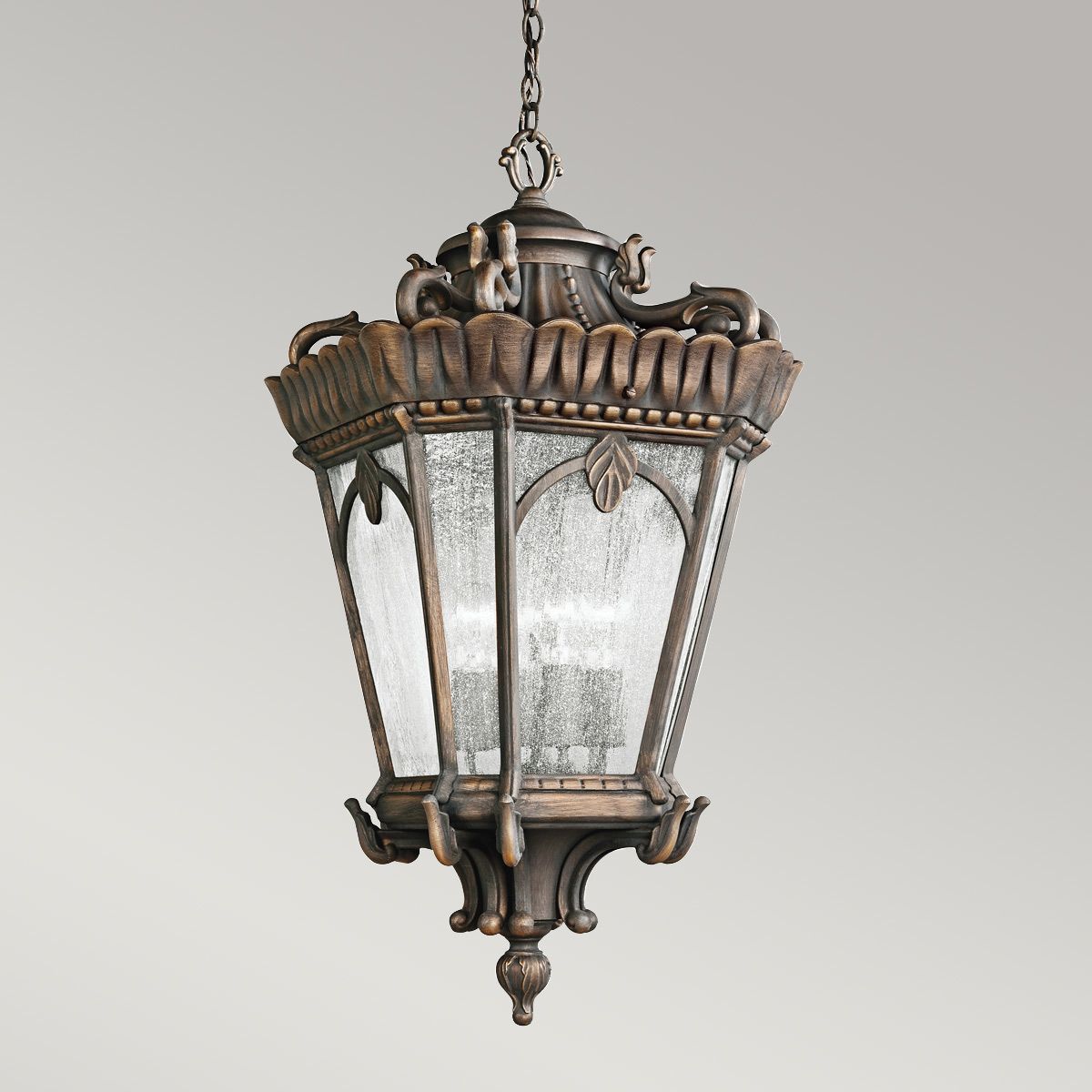 Kichler Tournai Grand 4 Light Extra Large Chain Lantern - Londonderry