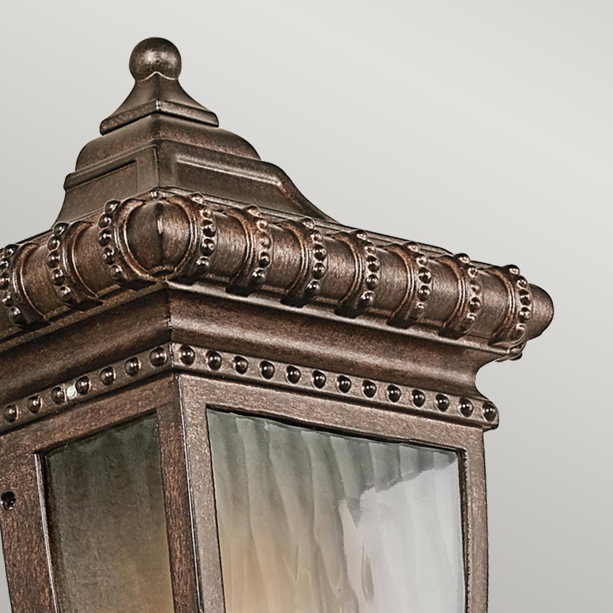 Kichler Venetian Rain Single Small Half Wall Lantern - Brushed Bronze
