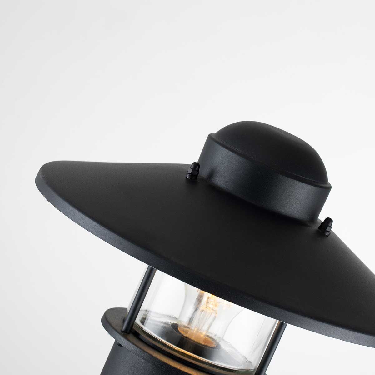 Elstead Klampenborg Single Bollard - Black
