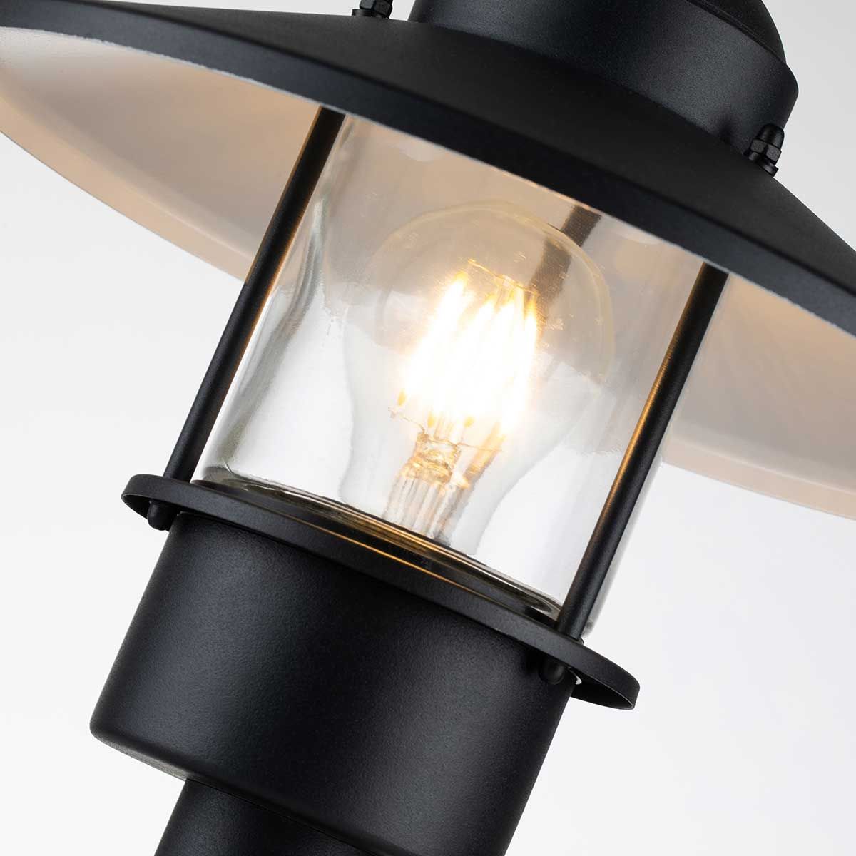 Elstead Klampenborg Single Pedestal - Black