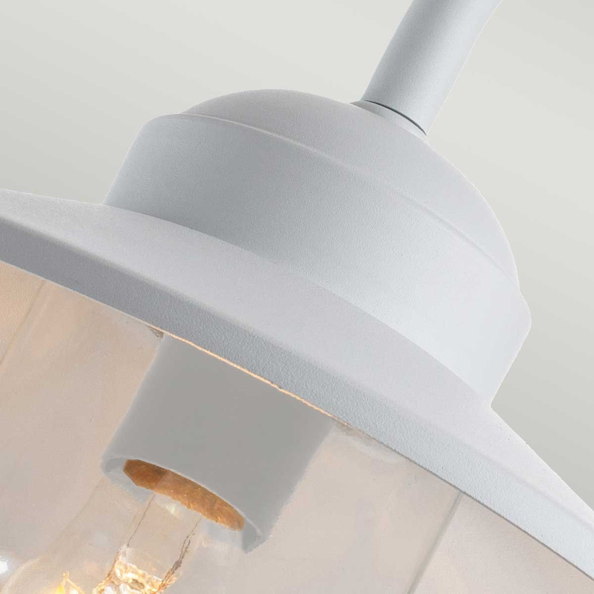 Elstead Klampenborg Single Wall Lantern with PIR - White