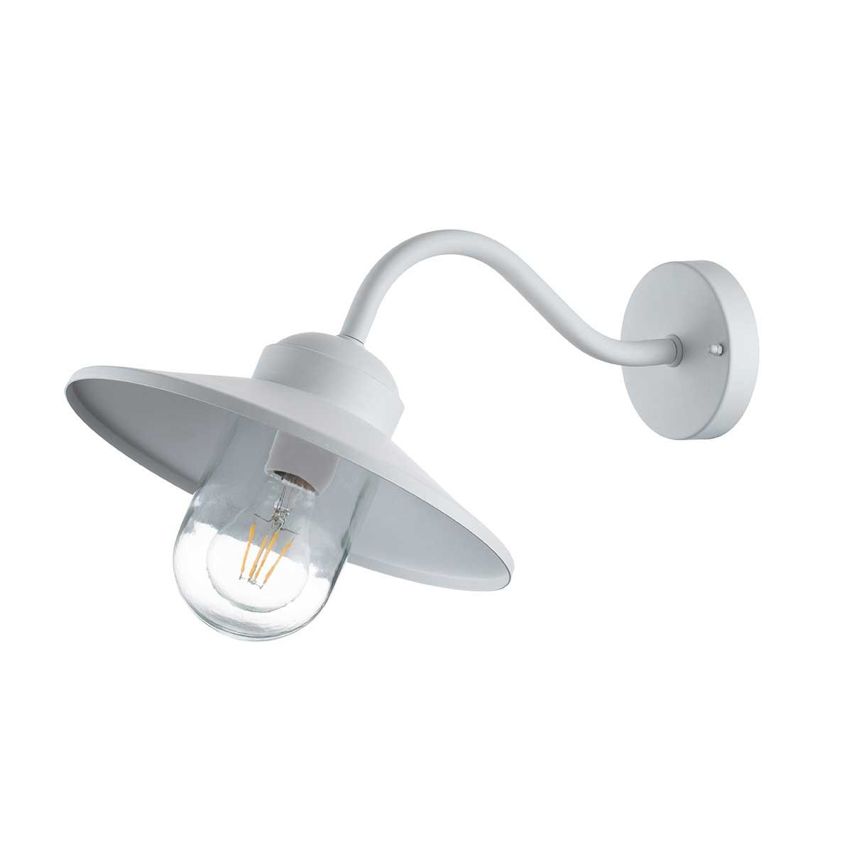 Elstead Klampenborg Single Wall Lantern - White
