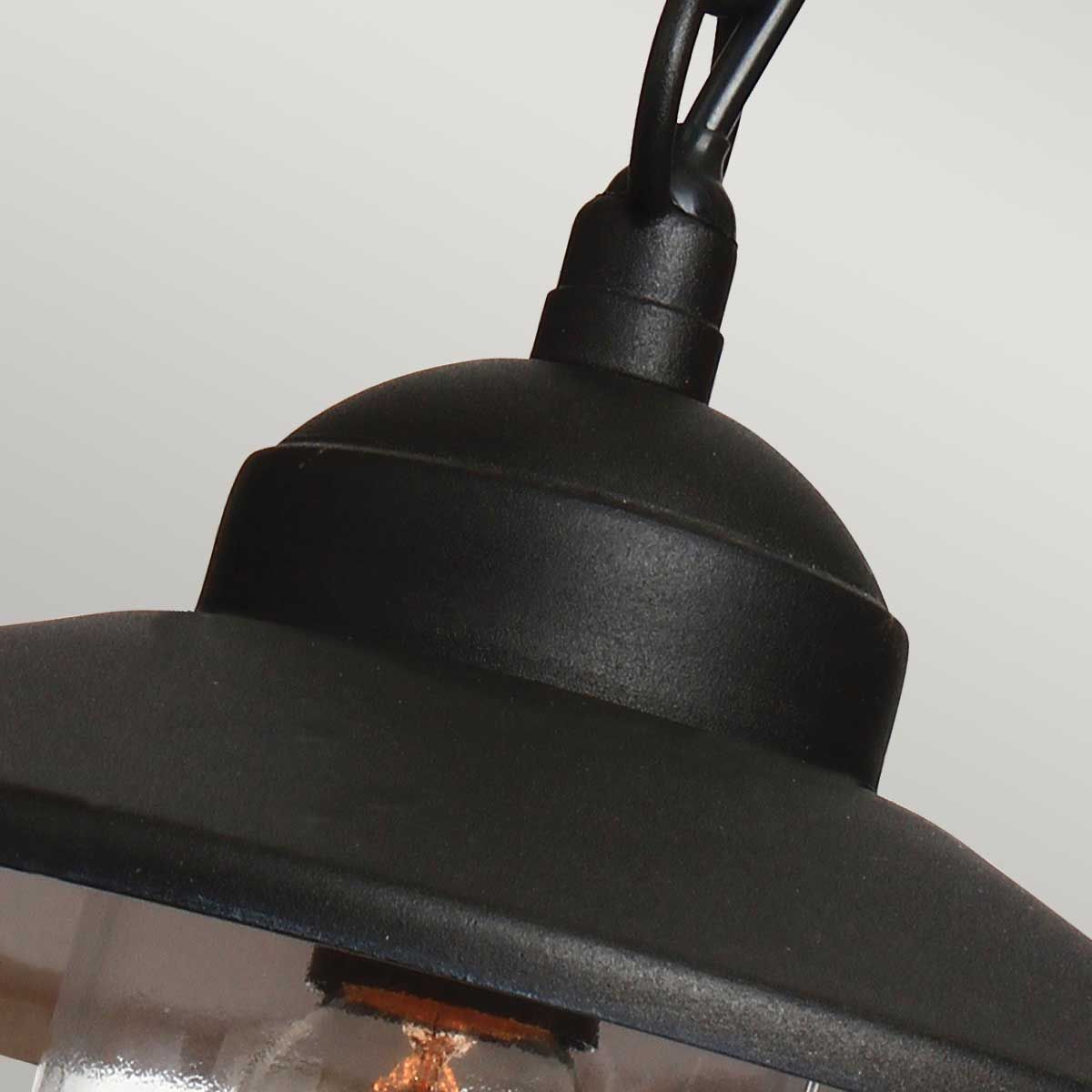 Elstead Klampenborg Single Chain Lantern - Black
