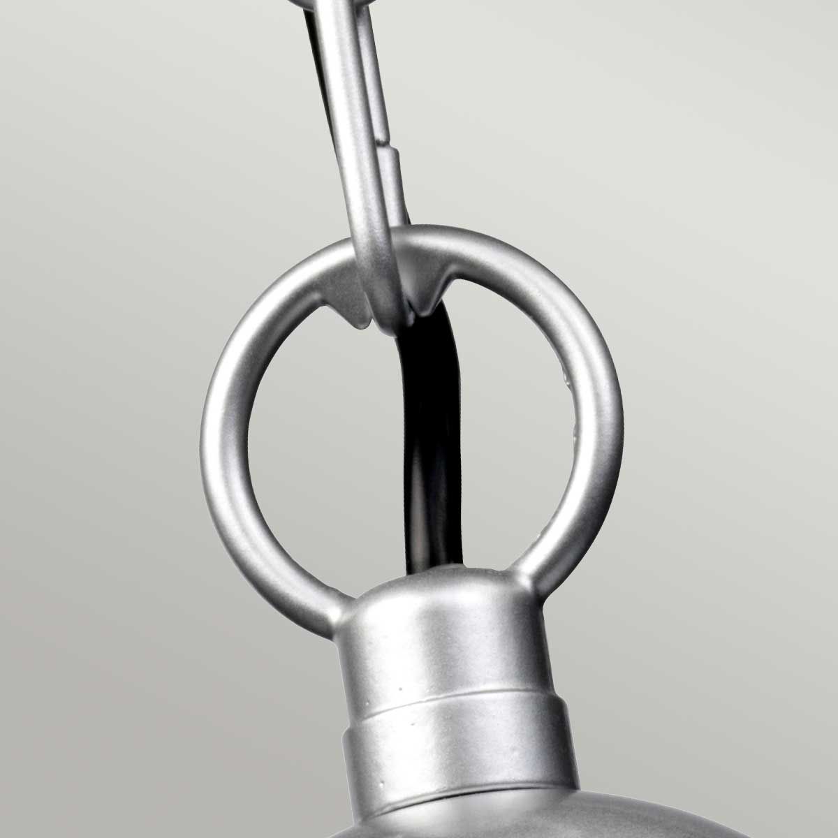 Elstead Klampenborg Single Chain Lantern - Silver