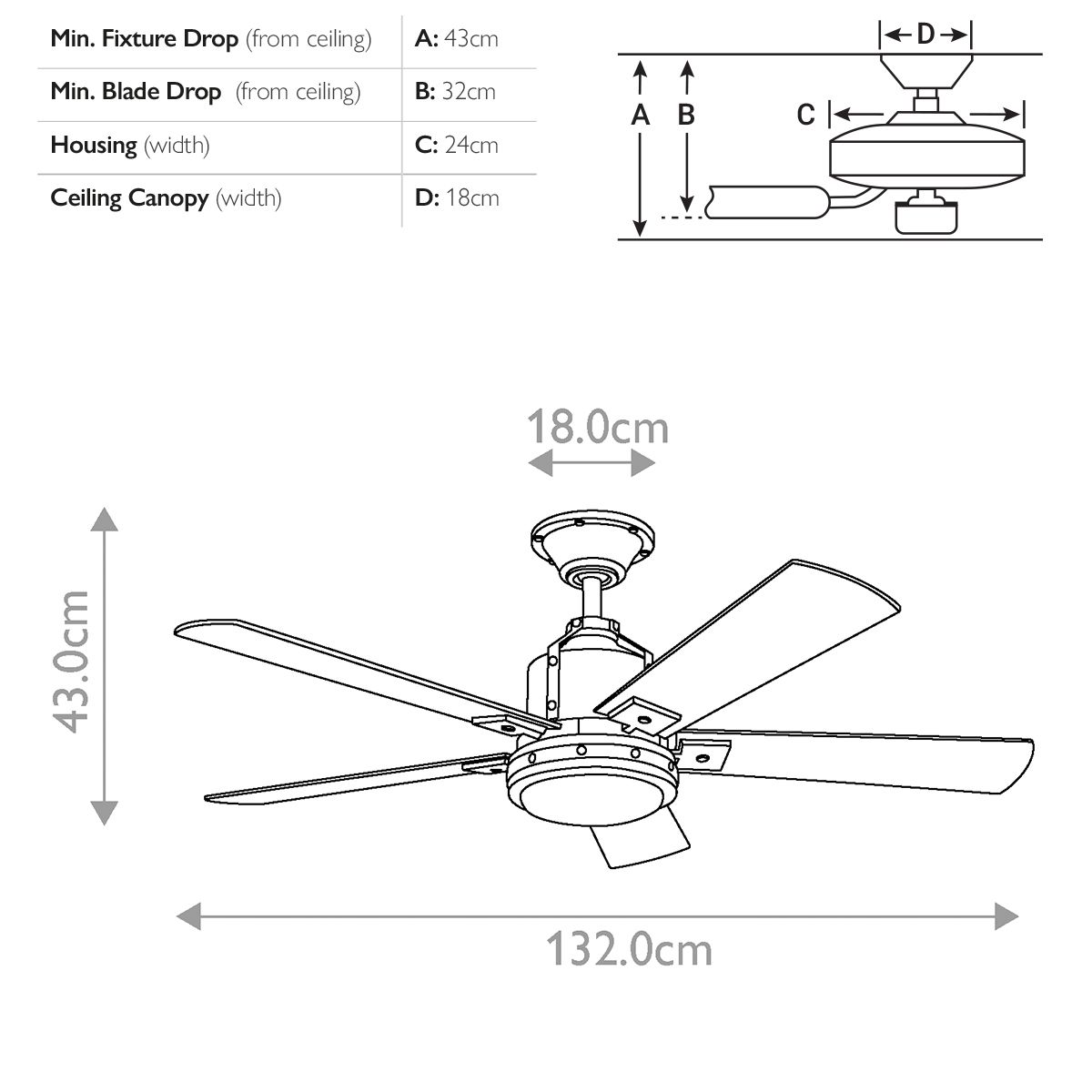 Kichler Colerne LED 52" Fan - Brushed Nickel