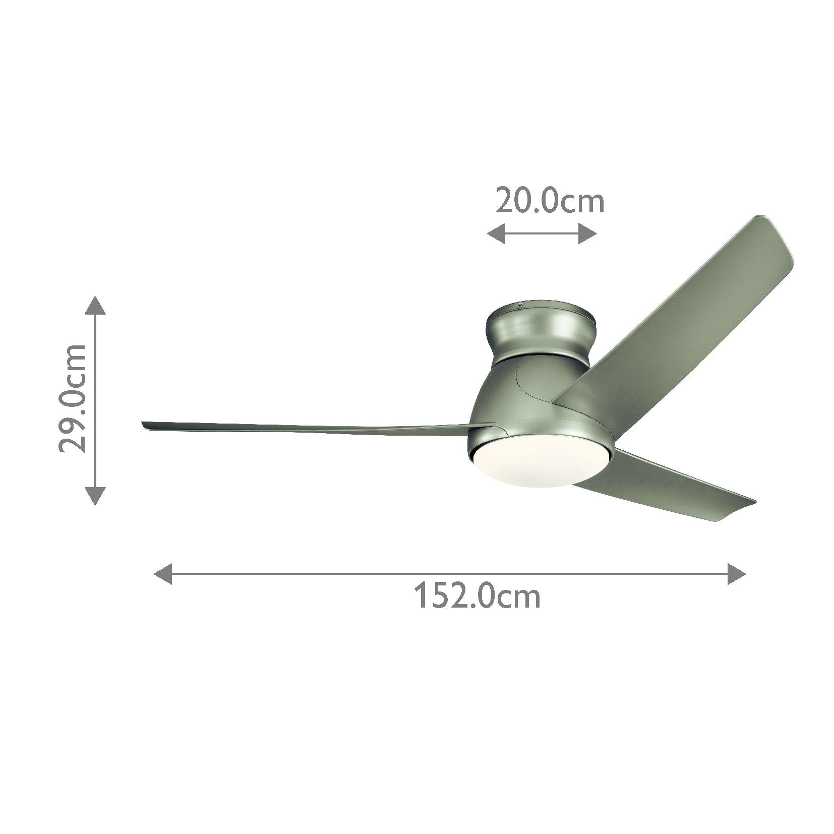 Kichler Eris LED 60" Fan - Brushed Nickel