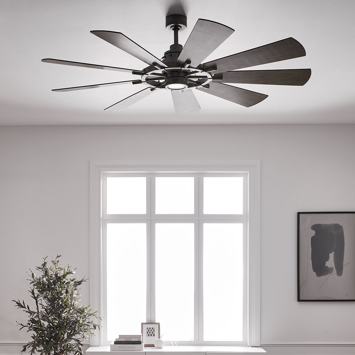 Kichler Gentry 65" Fan - Weathered Zinc