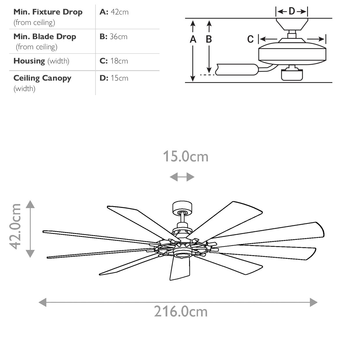Kichler Gentry XL 85" Fan - Weathered Zinc