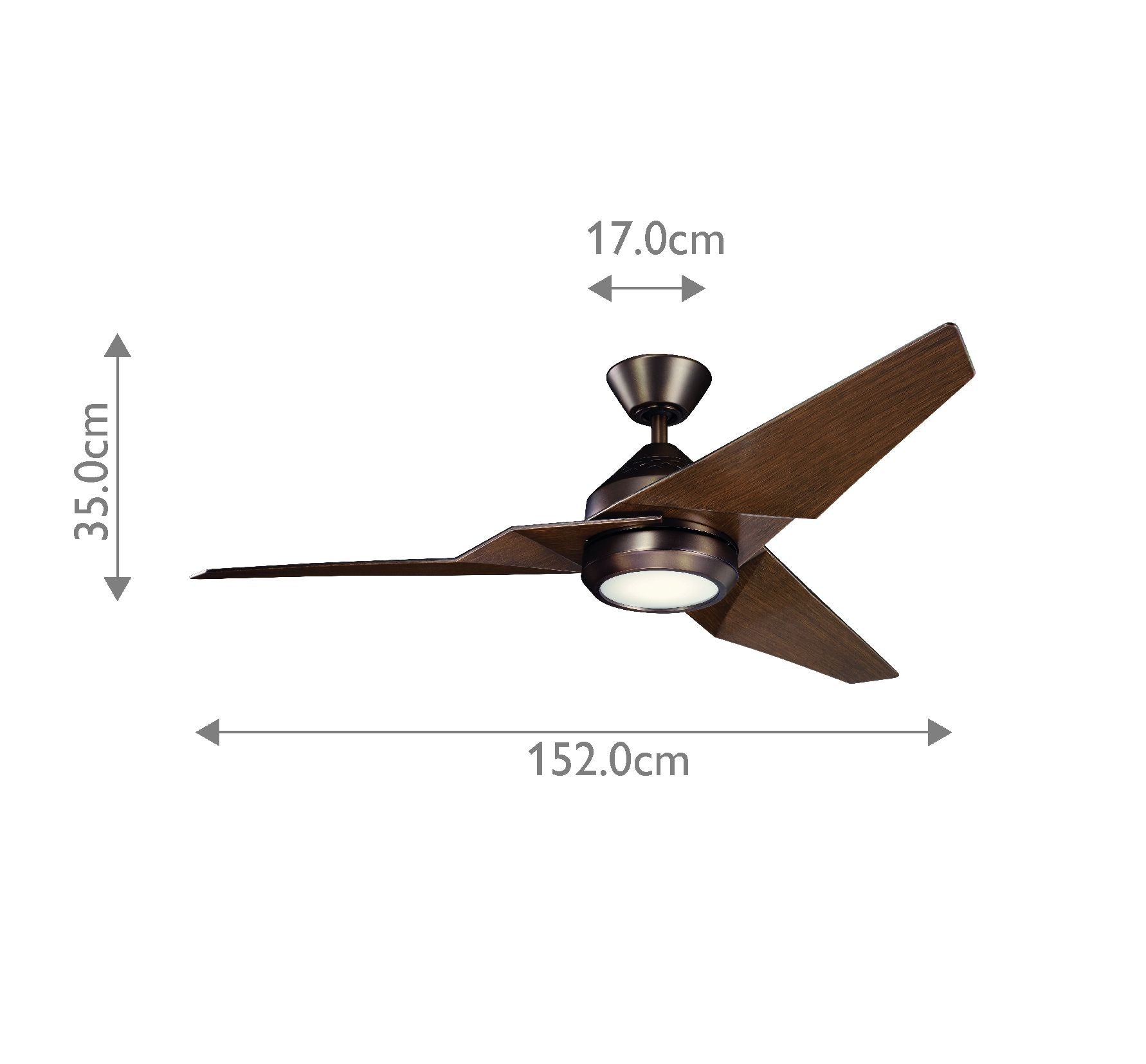Kichler Jade 60" LED Fan - Oil Brushed Bronze