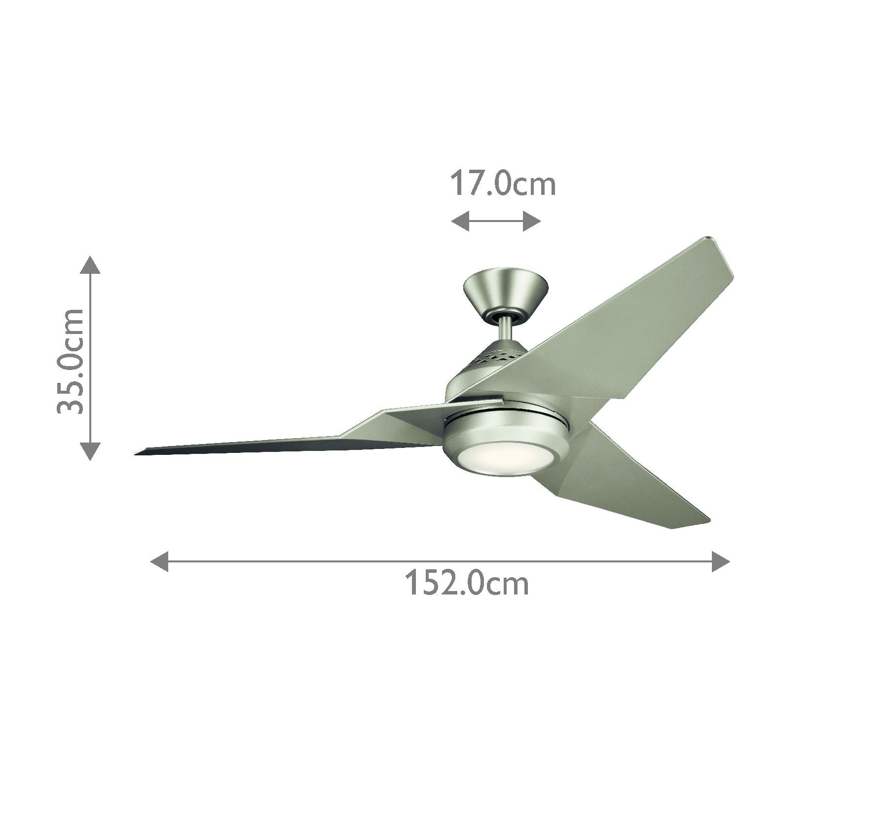 Kichler Jade 60" LED Fan - Brushed Nickel