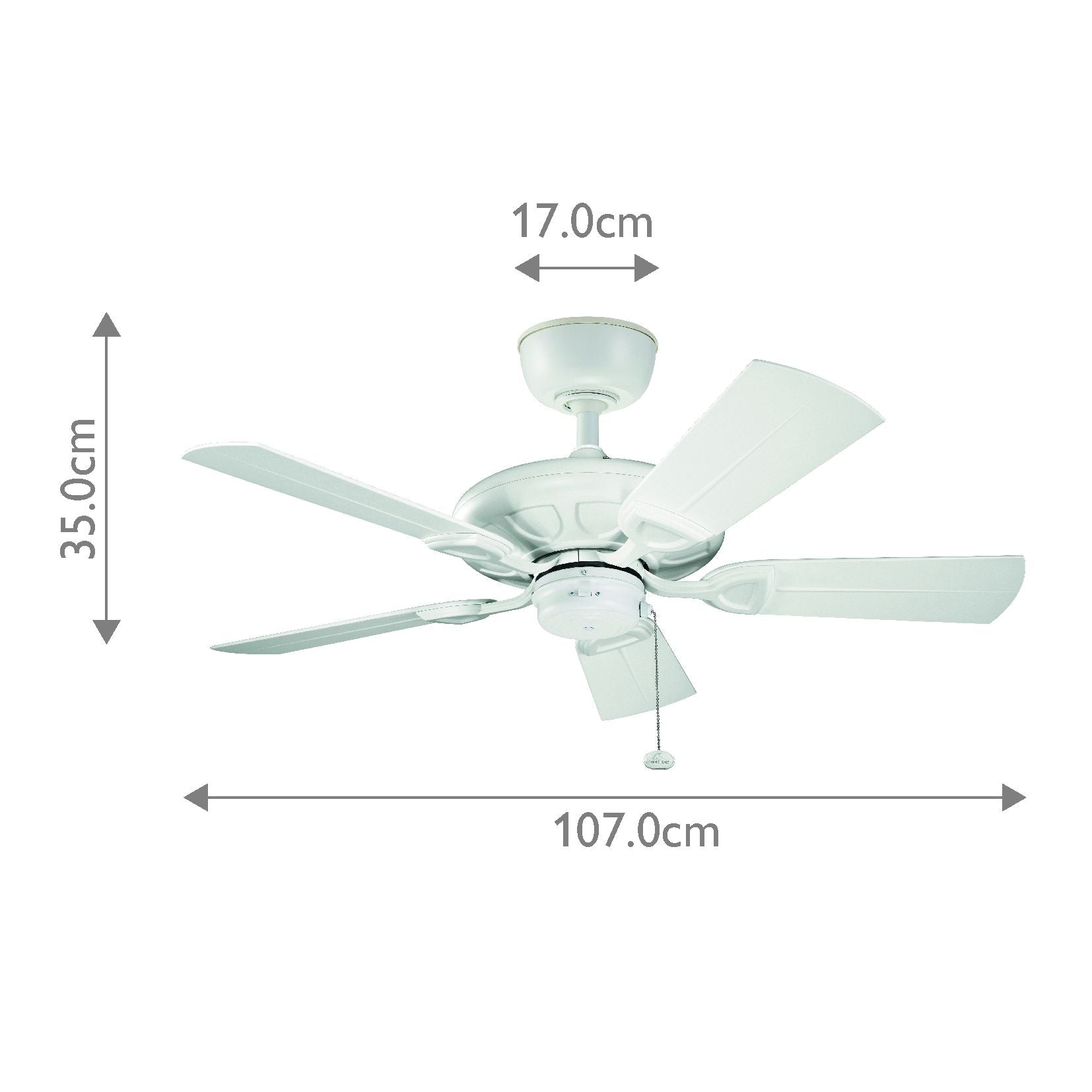Kichler Kevlar 42" Fan - Matte White